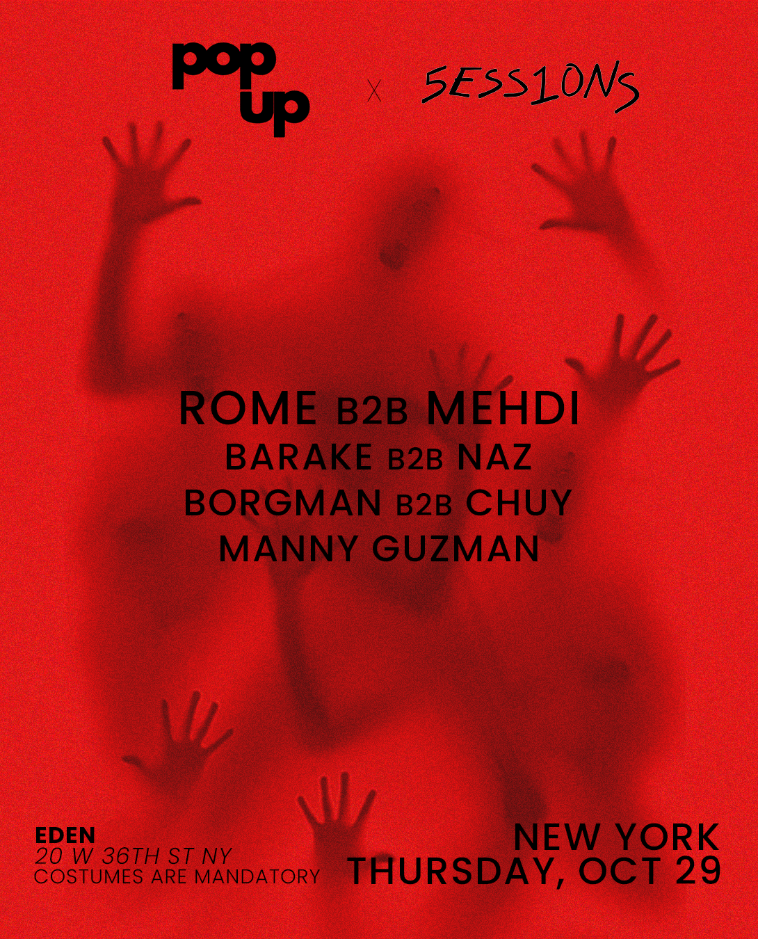 POPUP × 5ESS1ONS | OCT 29