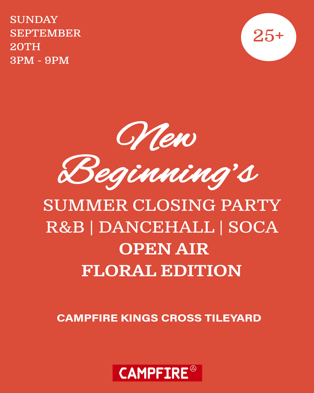 NEW BEGINNINGS SUMMER CLOSING PARTY