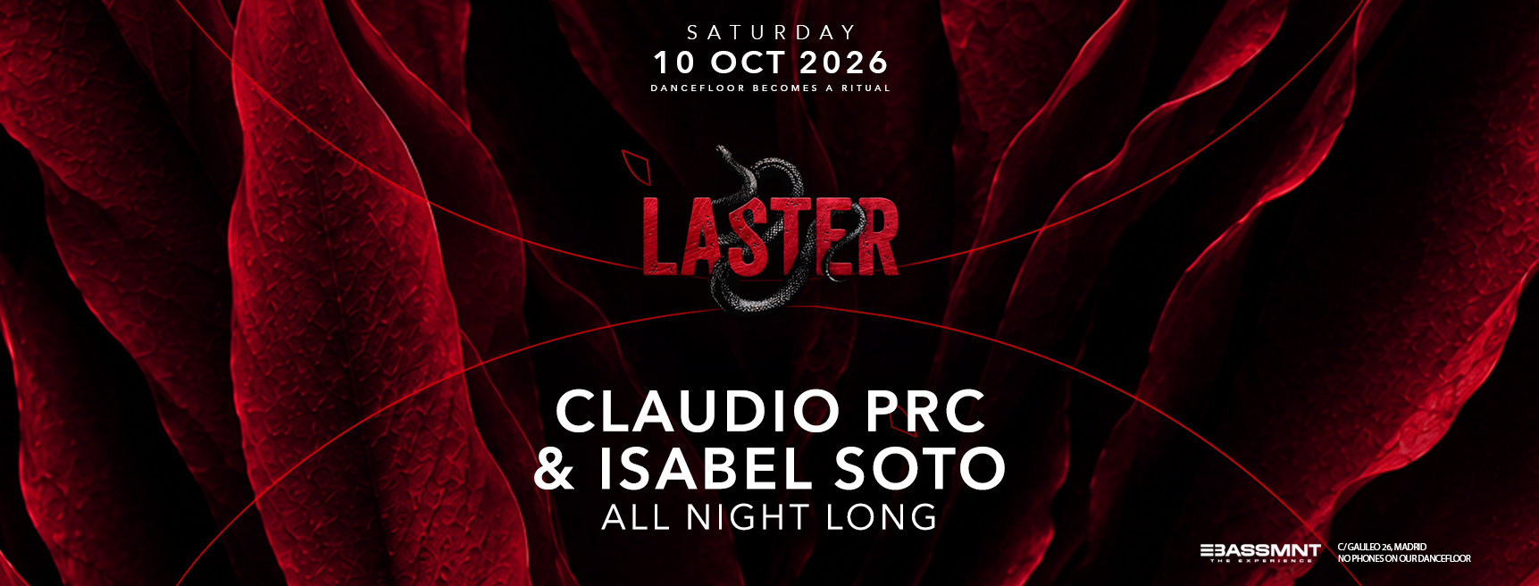 Laster Club presents Claudio PRC & Isabel Soto [All Night Long]