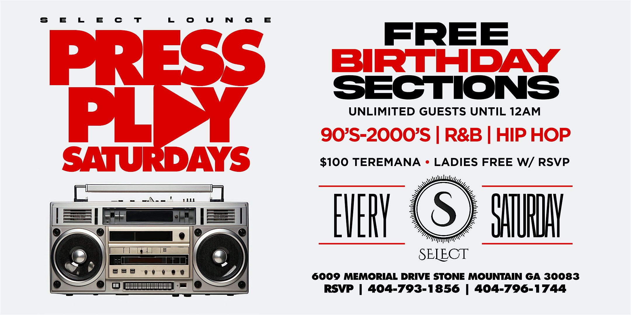 PRESS PLAY SATURDAYS