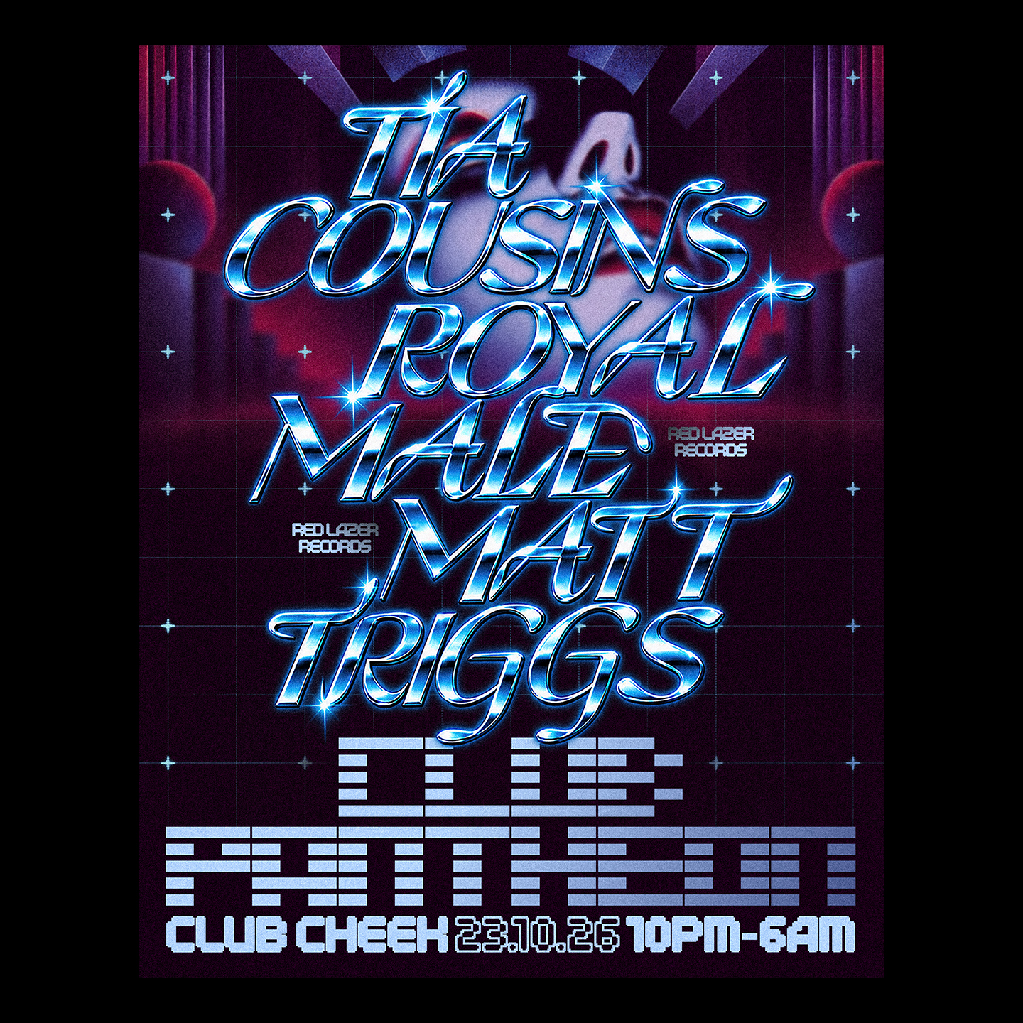 Club Pantheon: Tia Cousins, Royal Male & Matt Triggs (Red Laser Records)