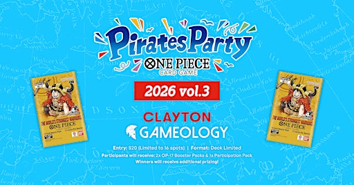 ONE PIECE - Pirate Party Vol.3 - LIMITED - Gameology CLAYTON - 03/09/2026