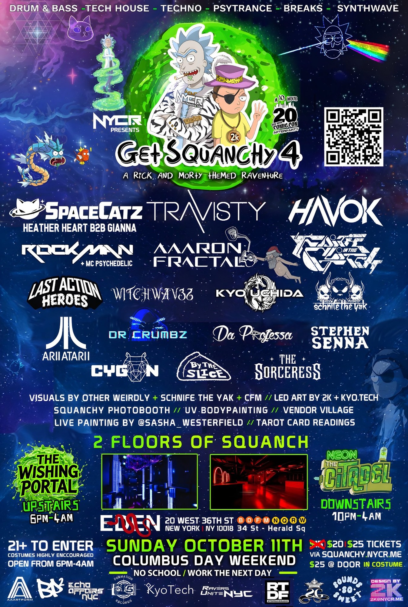 NYCRavers presents Get Squanchy 4: A Rick and Morty Themed Unofficial NYC Comicon Afterparty
