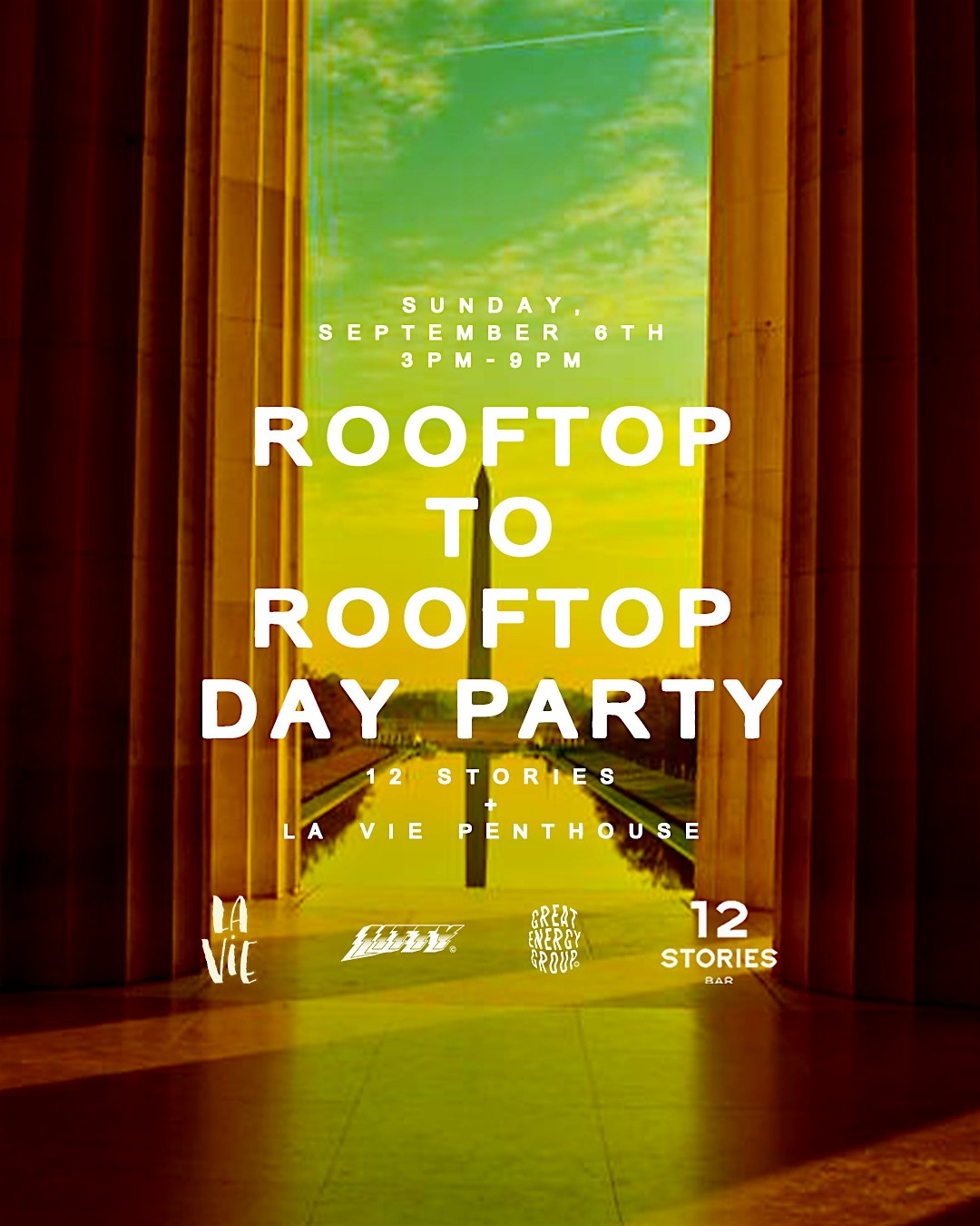 Rooftop to Rooftop Day Party at 12 Stories + La Vie | Sun. Sept 6th
