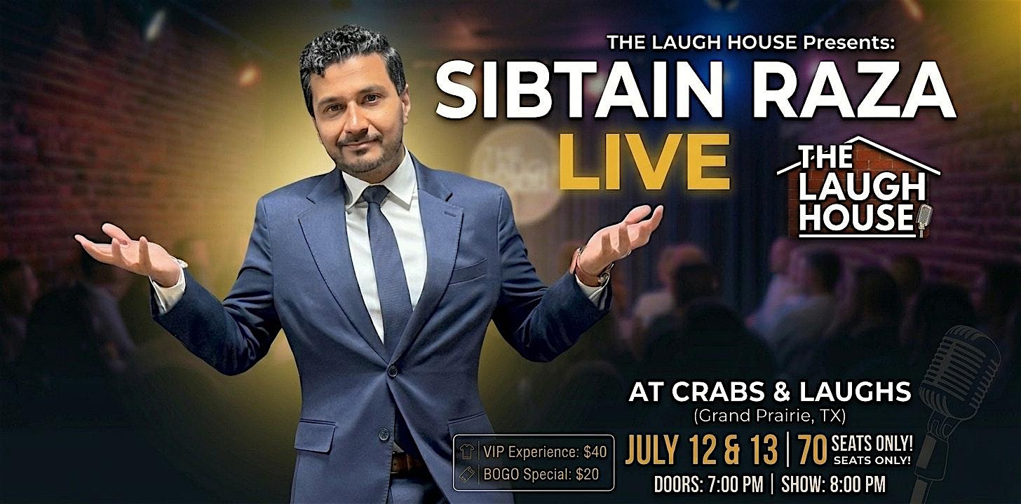 The LAUGH HOUSE Comedy Show: Sib Raza LIVE at Crabs & Laughs