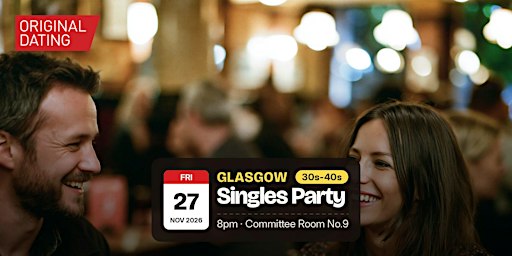 Singles Party in Glasgow @ Committee Room No.9 | 30s-40s
