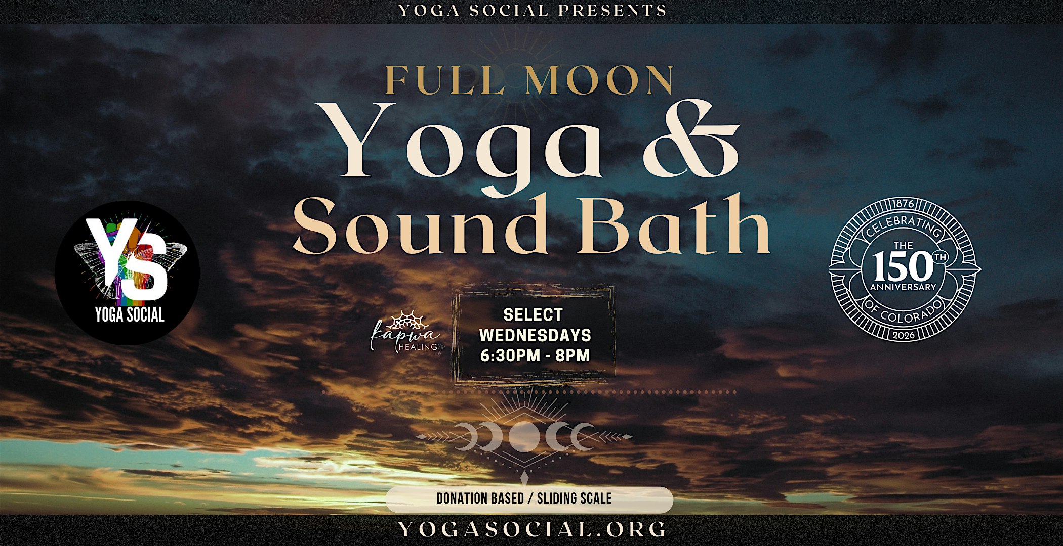 Full Moon - Sunset Skyline Yoga & Sound Bath at Cheesman Park