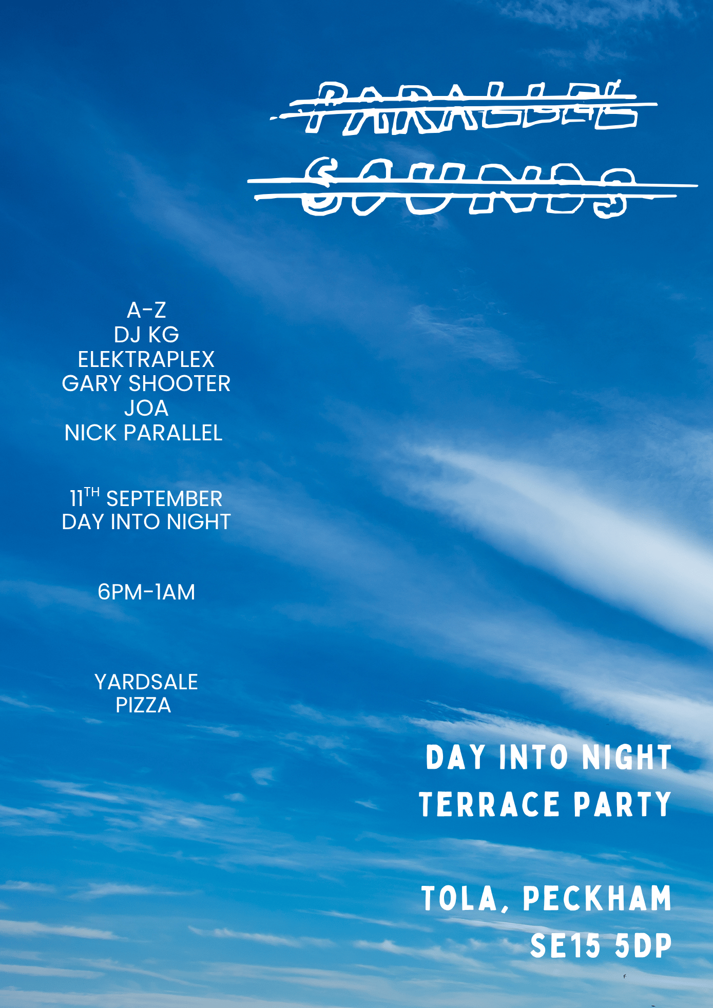 Parallel Sounds - Day Into Night Terrace Party in Peckham