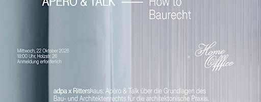 APÉRO & TALK — How to Baurecht