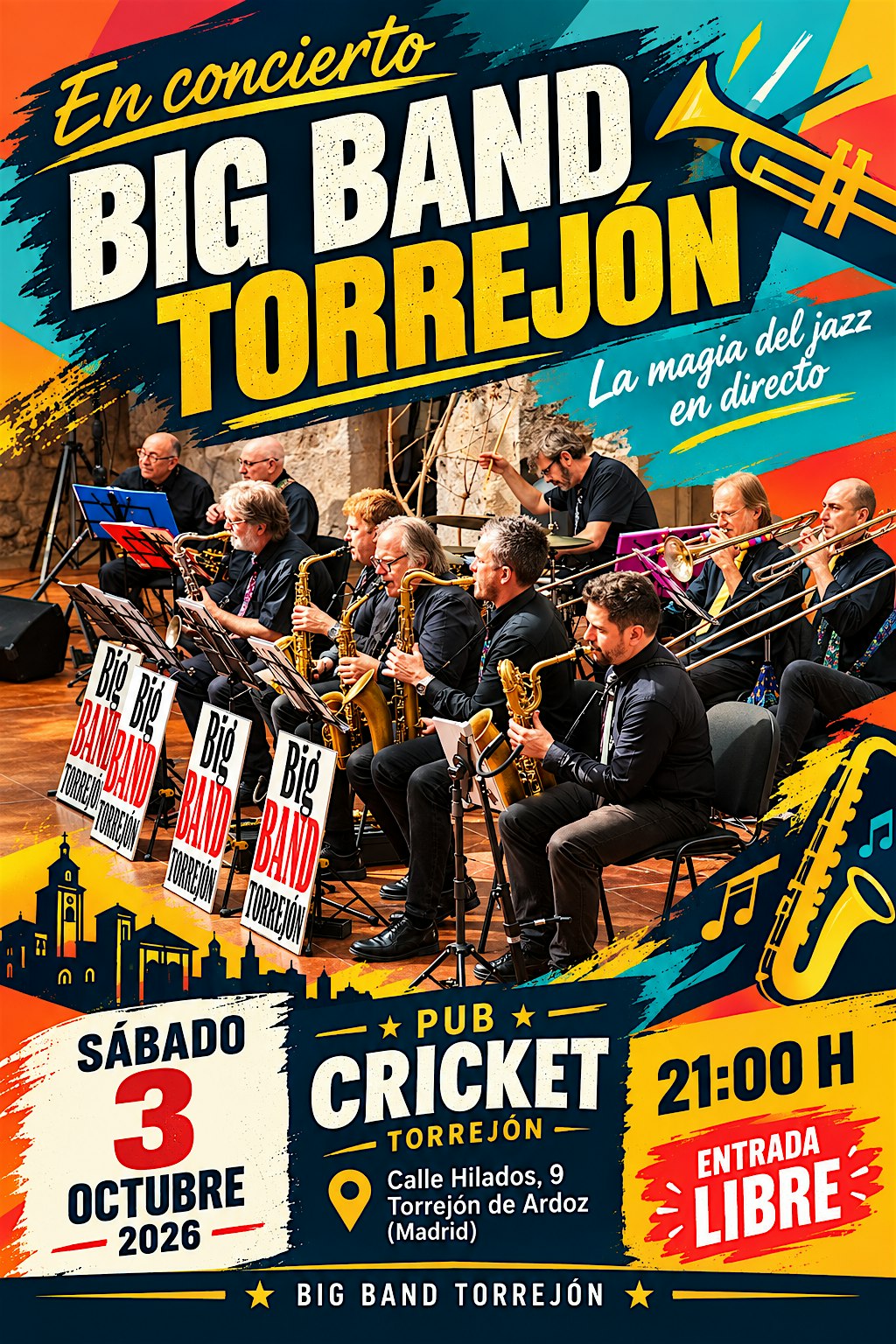Concierto Big Band Torrejón en Pub Cricket
