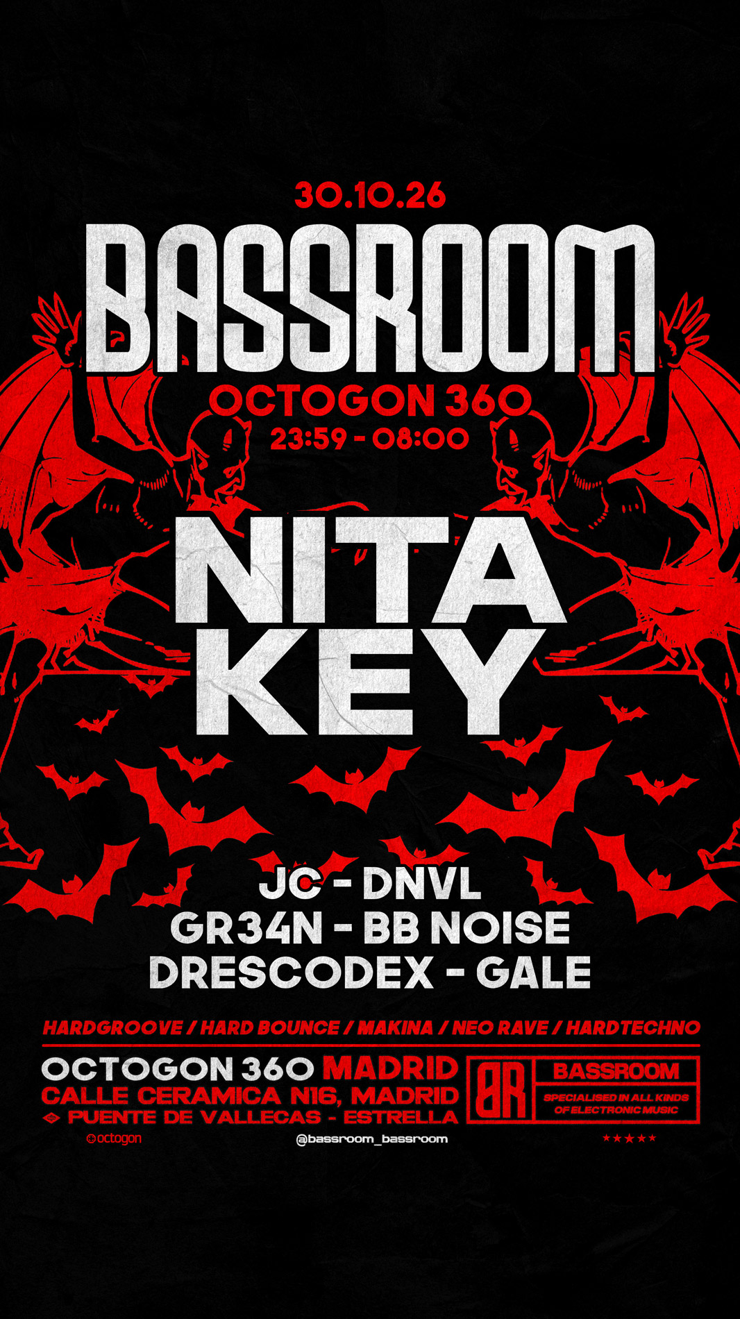 BASSROOM - Nita Key + JC + DNVL + GR34N + BB NOISE + DRESSCODEX + GALE