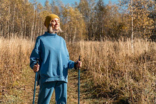 Nordic Walking, Faszientraining & Achtsamkeit im LandPark Lauenbrück