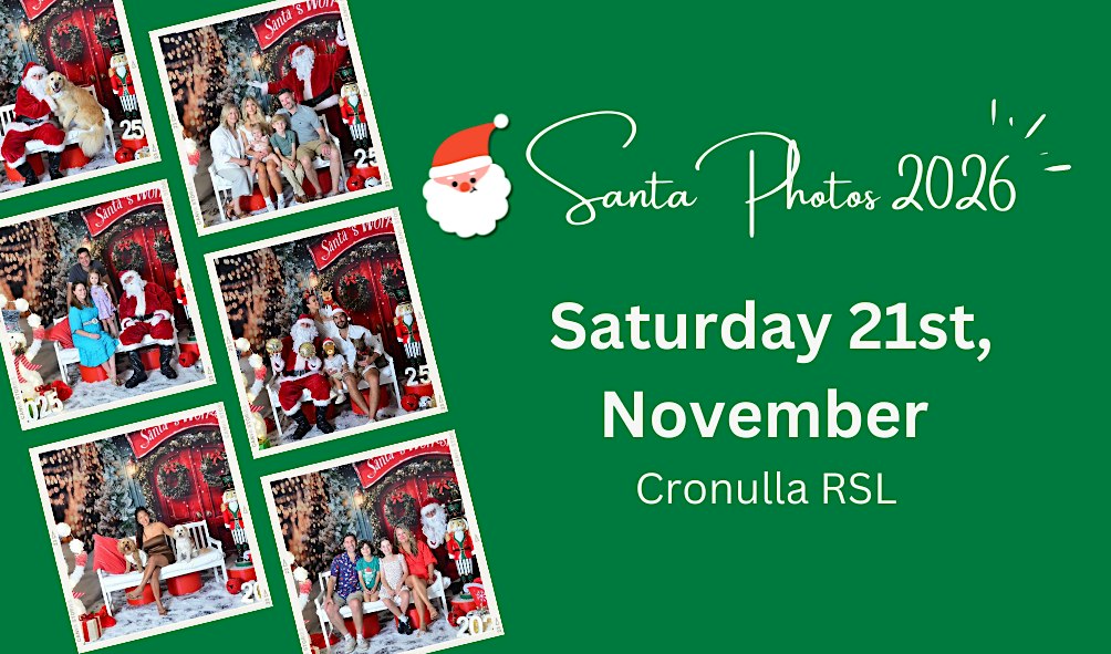 2026 SANTA PHOTOS - CRONULLA RSL (November 21st)