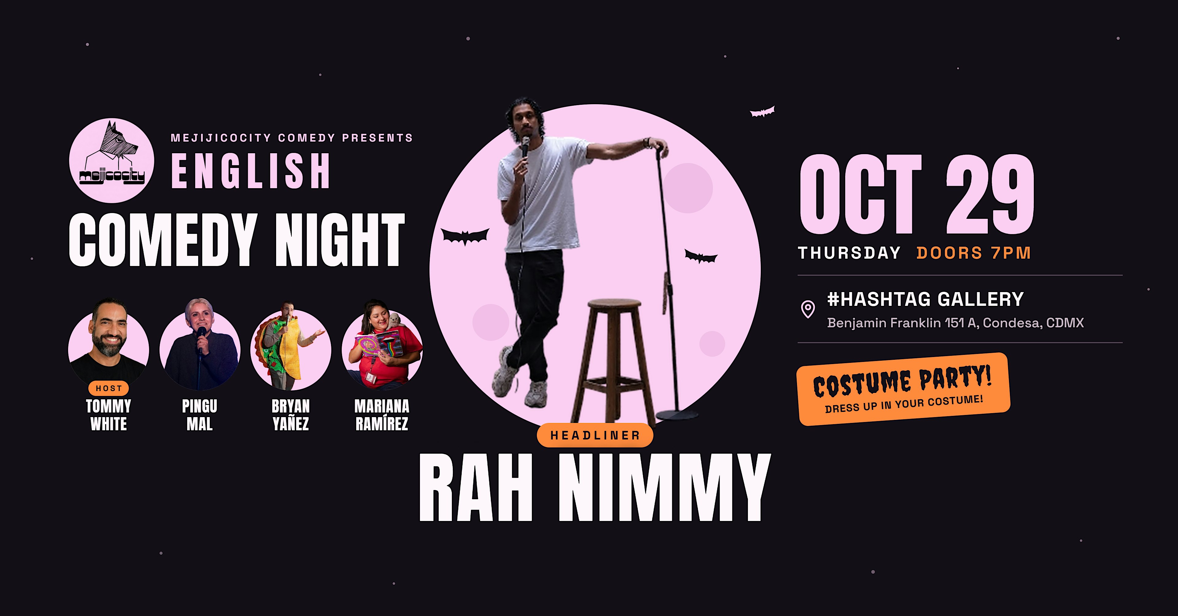 Mejijicocity English Comedy Night: Halloween Special