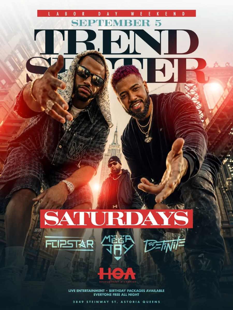Trend Setter Saturdays – Astoria's Hottest Saturday Night