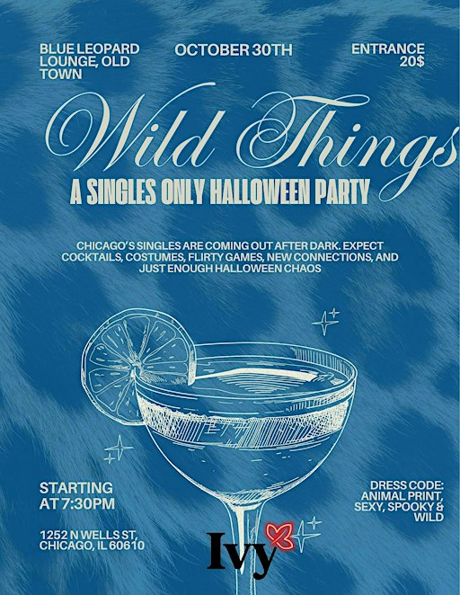 WILD THINGS - Singles Only Halloween Party