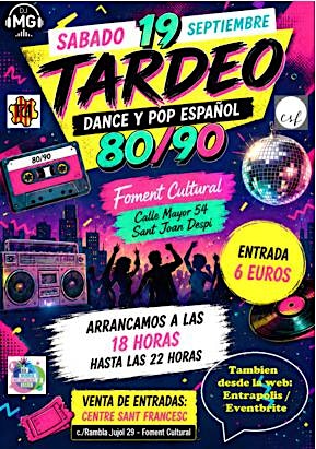 Tardeo 80's y 90's Dance-Pop