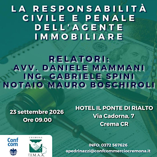 FIMAA CREMONA - La responsabilità civile e penale dell'agente immobiliare