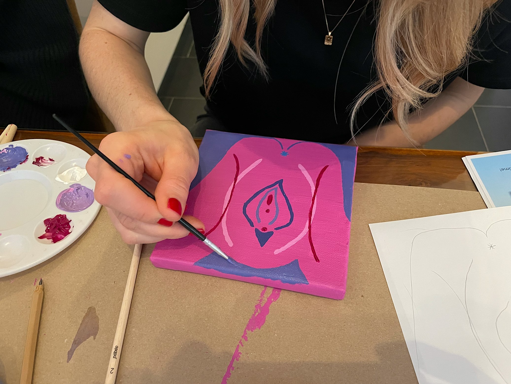 Vulva Painting Workshop - Art, Anatomy, & Open Conversation