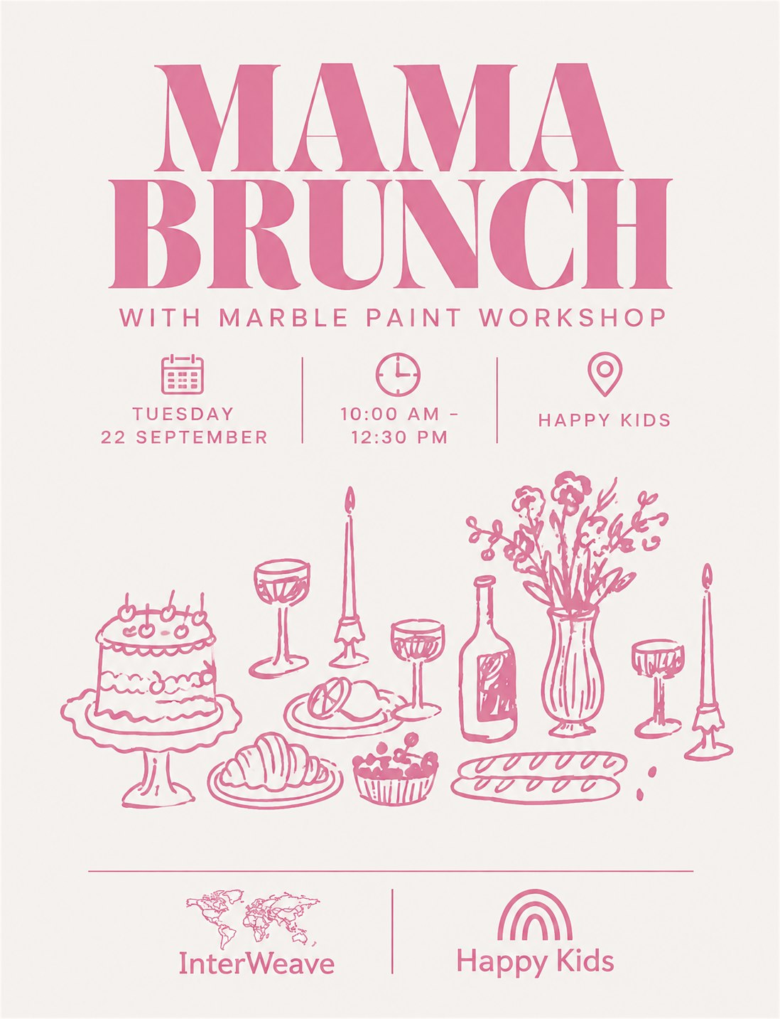 Mama Brunch & Marble Art Workshop