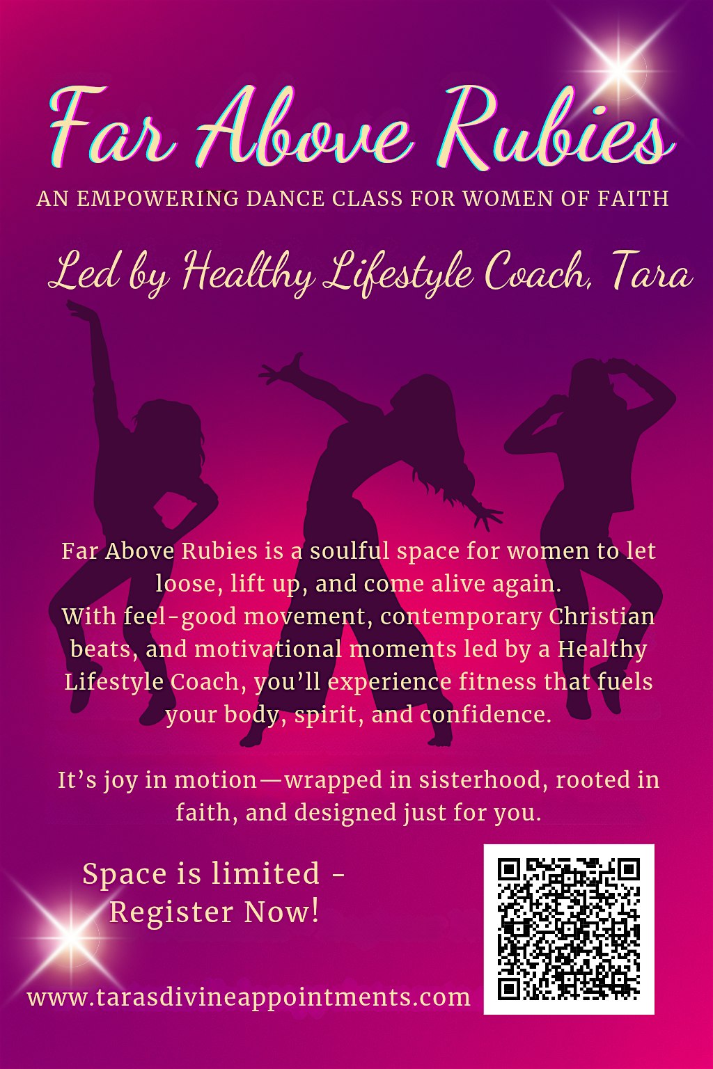 Far Above Rubies -An Empowering Dance Class For Women Of Faith