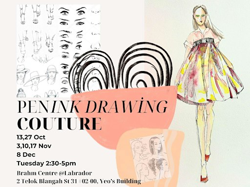 Pen Ink Drawing x Couture by Janice
