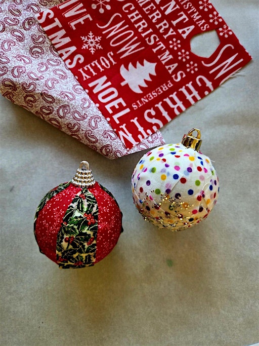 Fabric Christmas Baubles