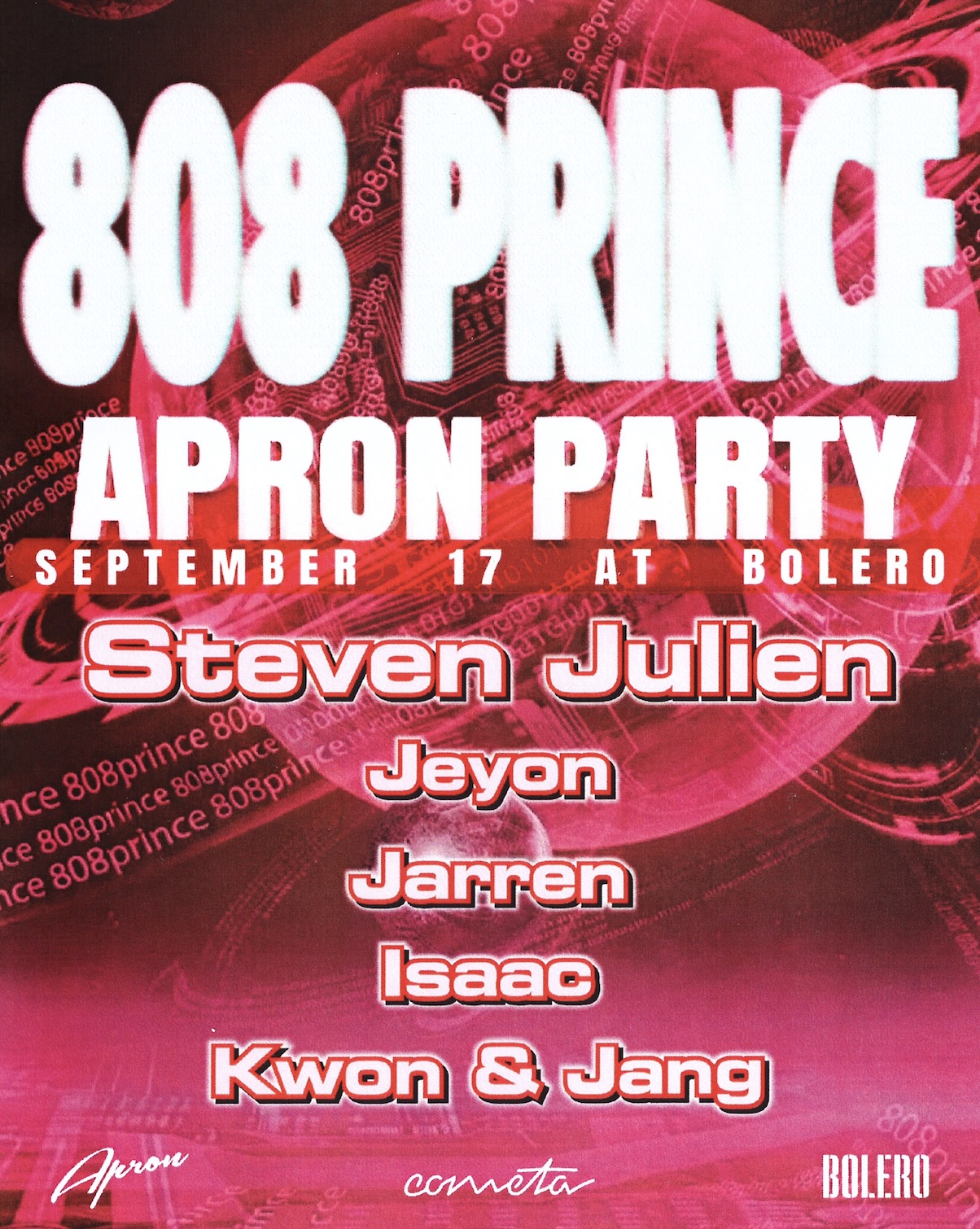 Bolero: 808 Prince Apron Party