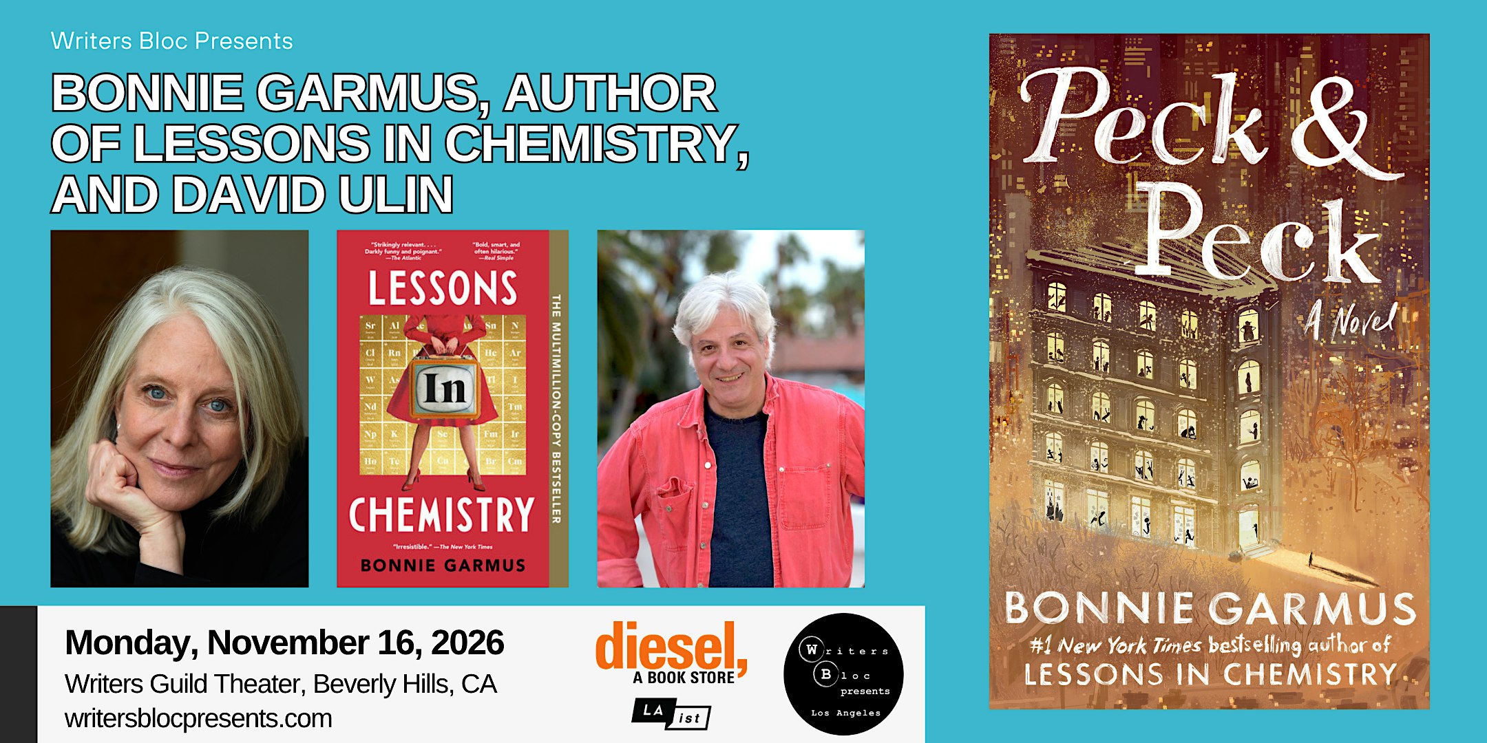 Lessons in Chemistry's Bonnie Garmus and David Ulin