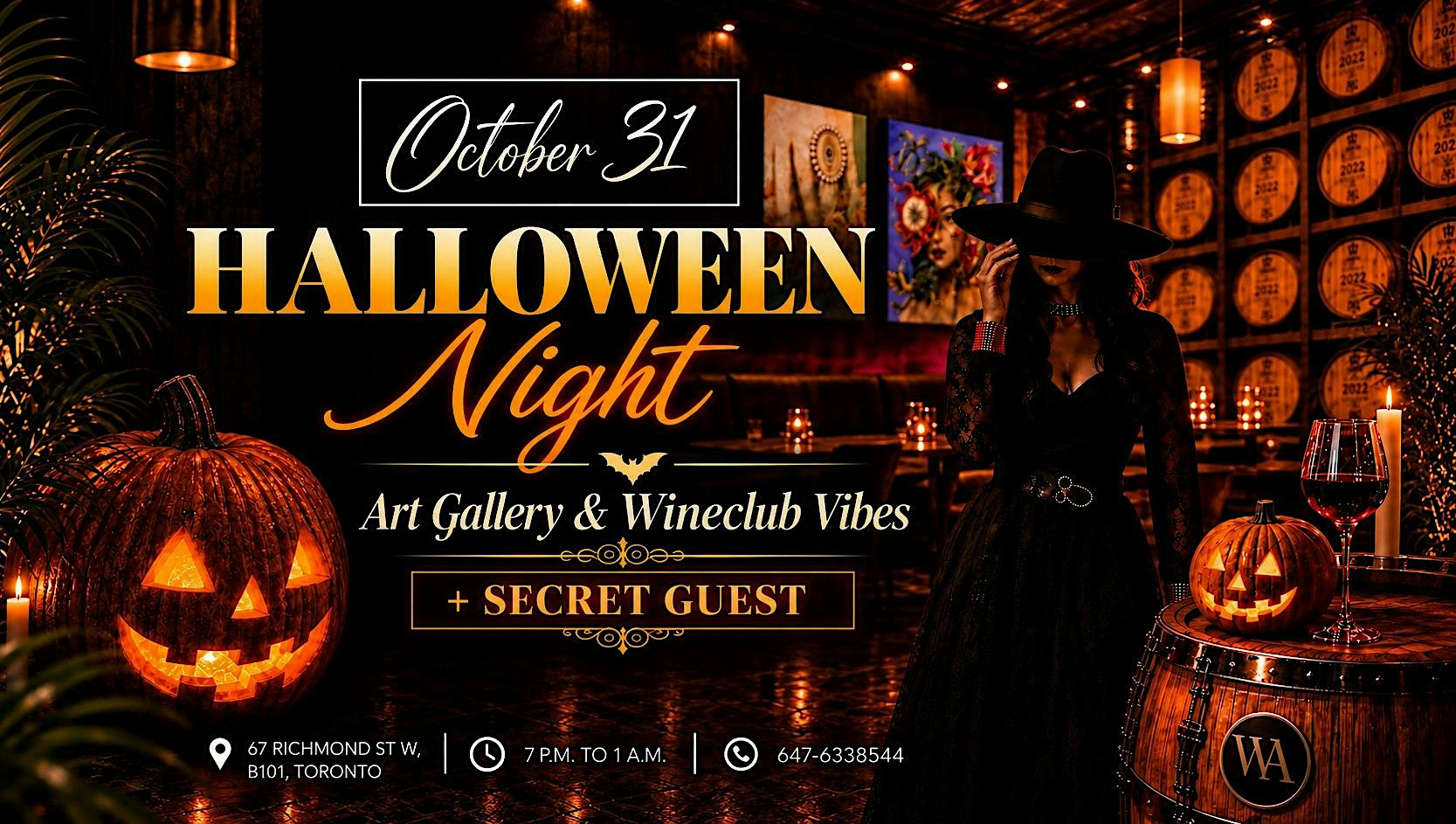 Wine Academy HALLOWEEN NIGHT — ART, WINE & MYSTERY ✨