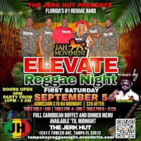 Elevate Reggae Night ft. Jah Movement | Tampa's #1 Reggae Band — Sept 5
