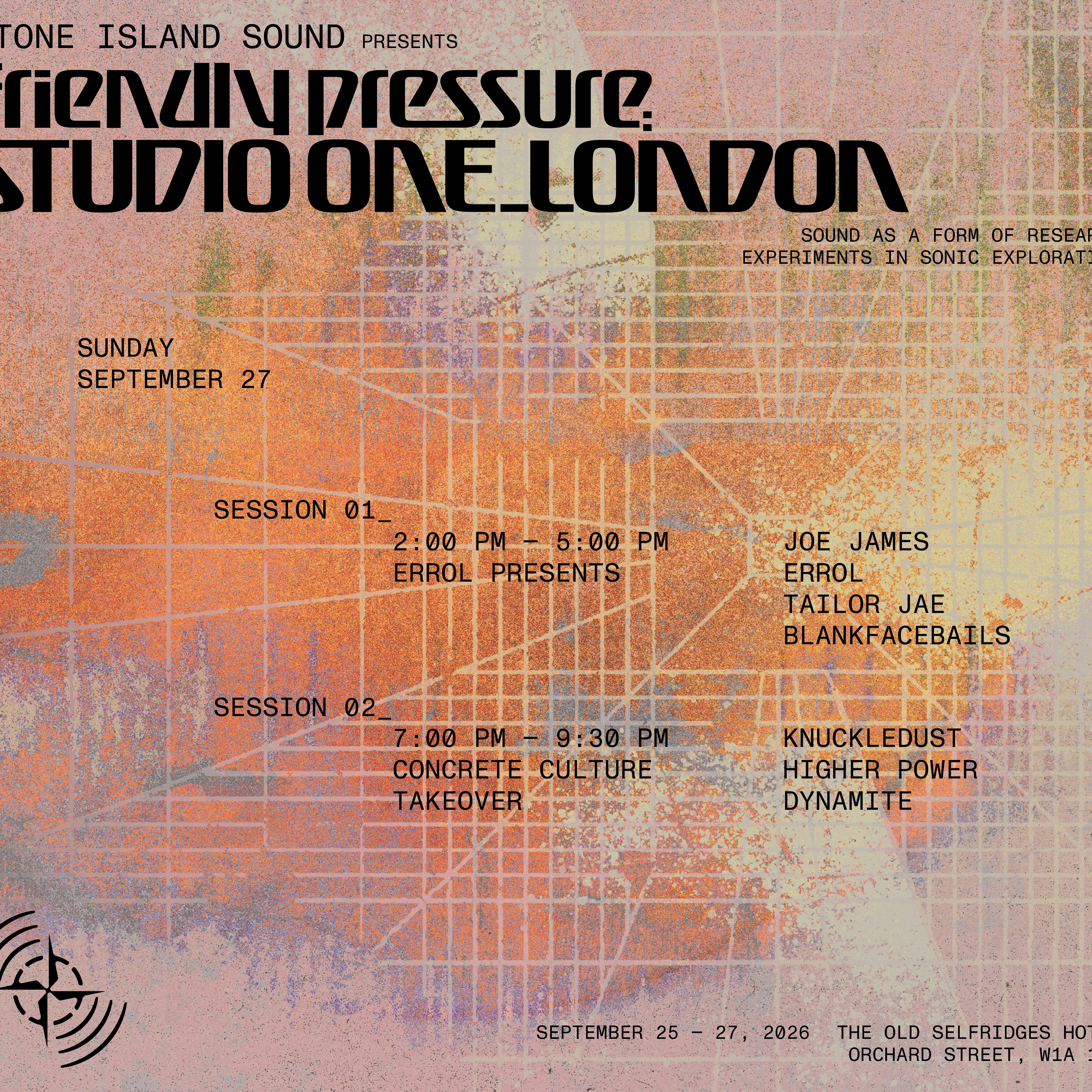 Stone Island Sound & Errol Presents: Joe James, Errol, Tailor Jae & Blankfacebails