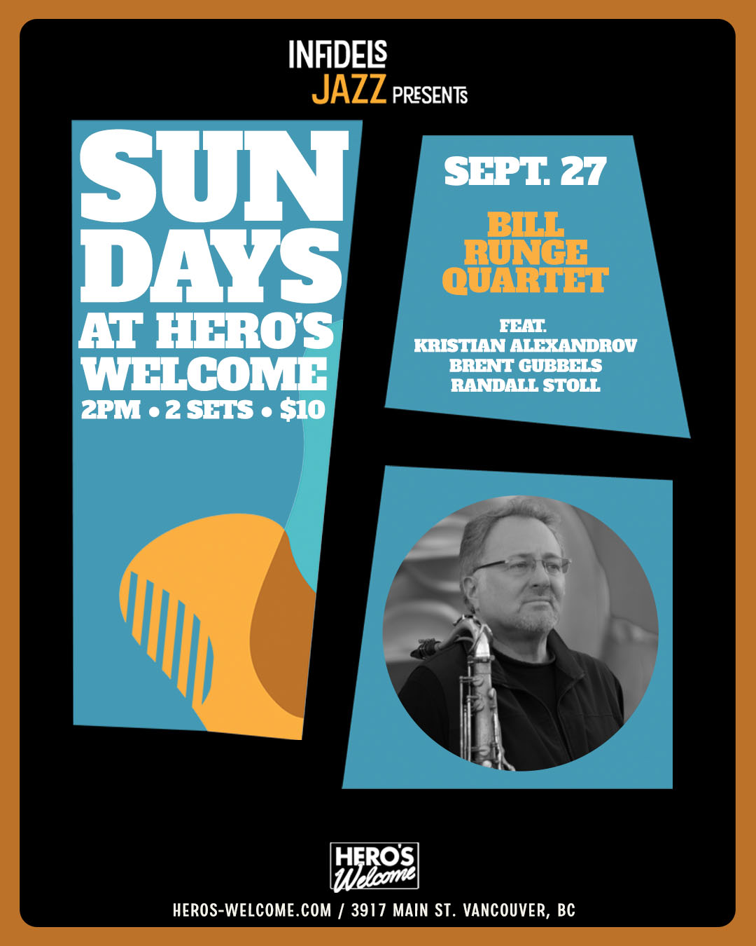Bill Runge Quartet at Hero’s Welcome
