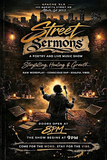 Street Sermons Presents: Poetry & Live Music Show