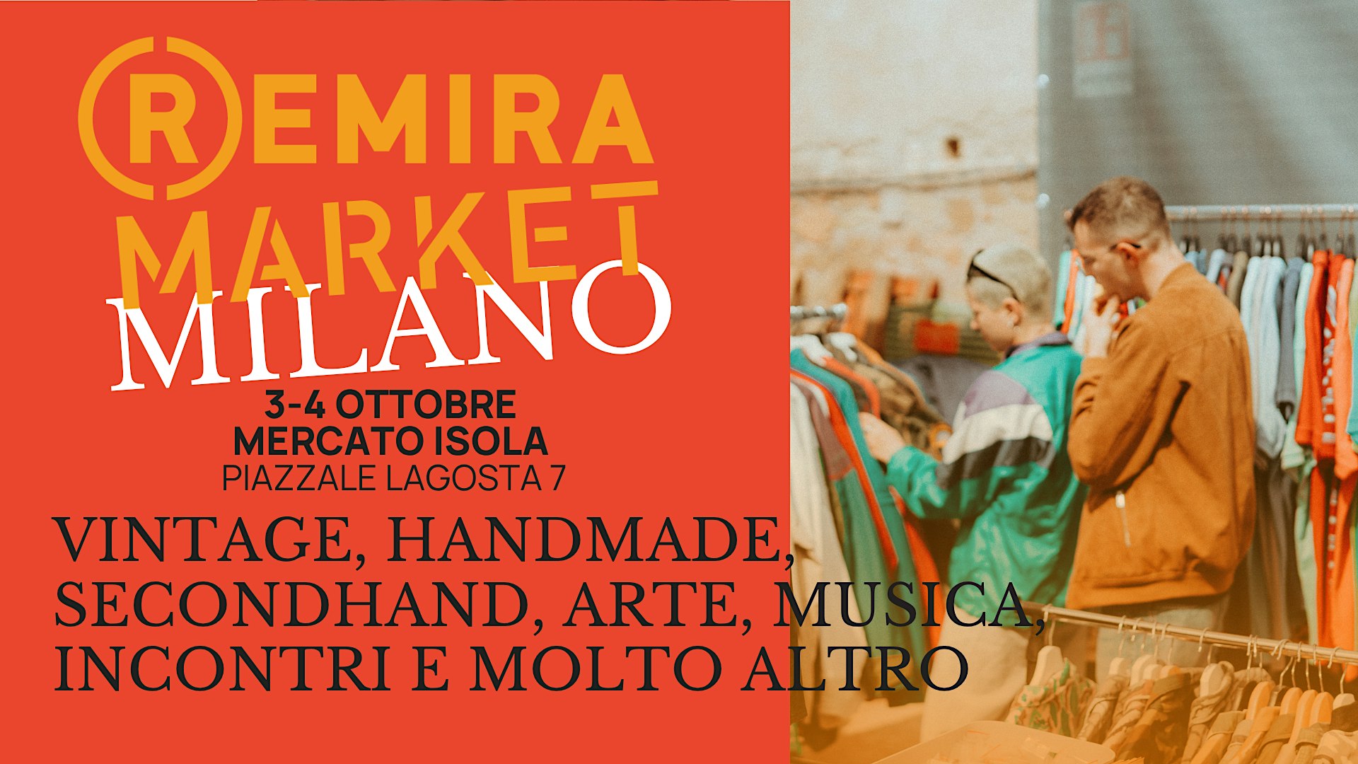 Vintage market al Mercato ISOLA Milano 3-4 Ottobre