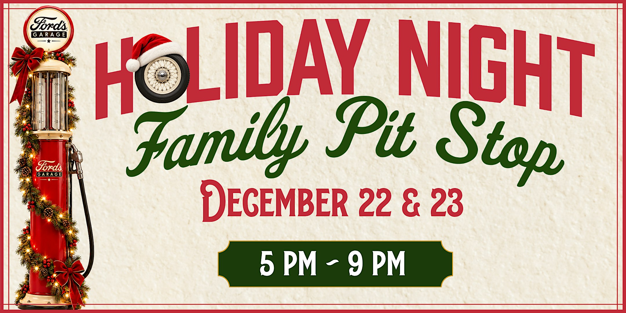Holiday Nights Family Pit Stop at Ford's Garage Dearborn