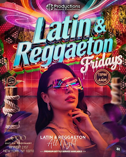 Latin & Reggaeton Fridays at OOO Nightclub | Latin & Reggaeton All Night