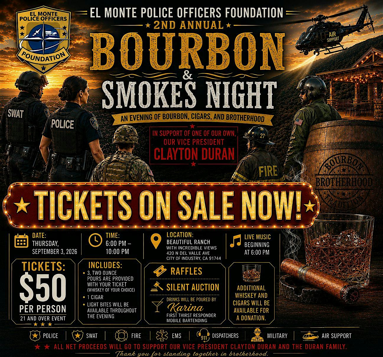 EMPOF 2nd Annual Bourbon & Smokes Night