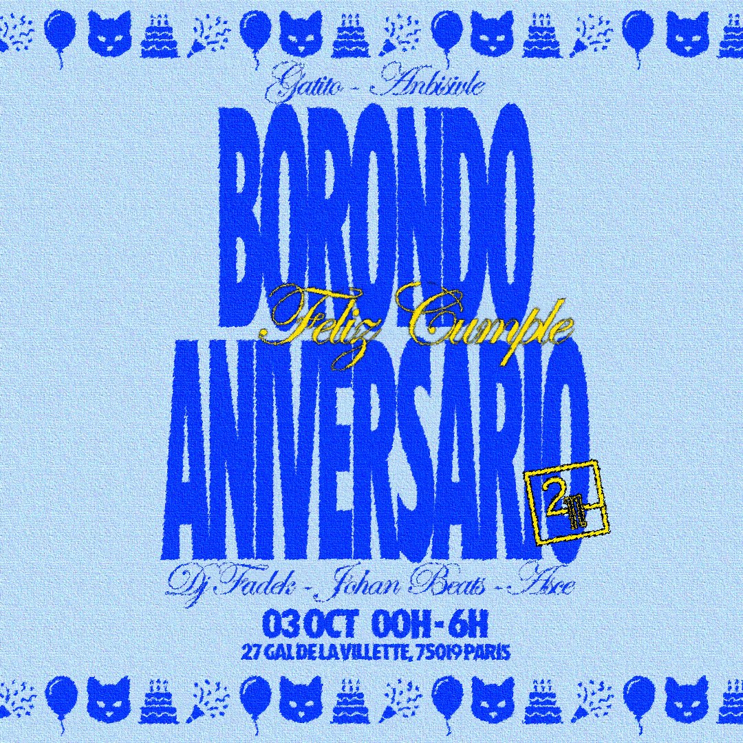 Borondo Aniversario Feliz Cumple