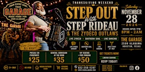 Step Out with Step Rideau & The Zydeco Outlaws Thanksgiving Weekend