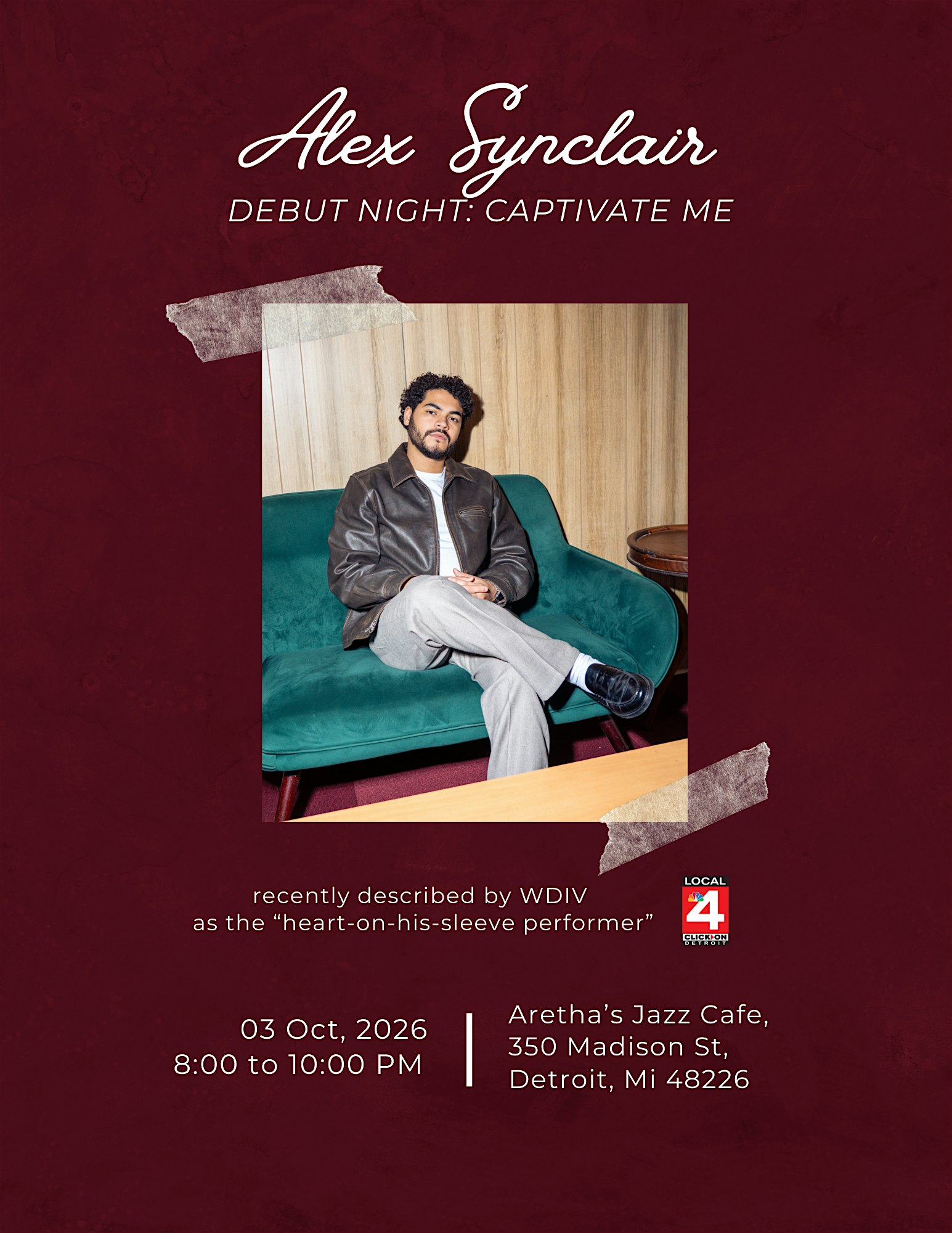 Alex Synclair debut: Captivate Me