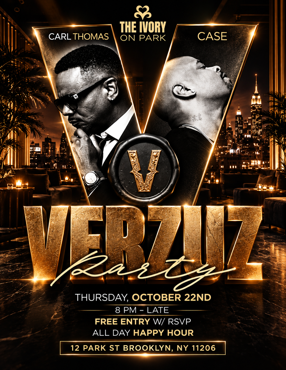 Carl Thomas vs. Case: VERZUZ Watch Party at The Ivory on Park