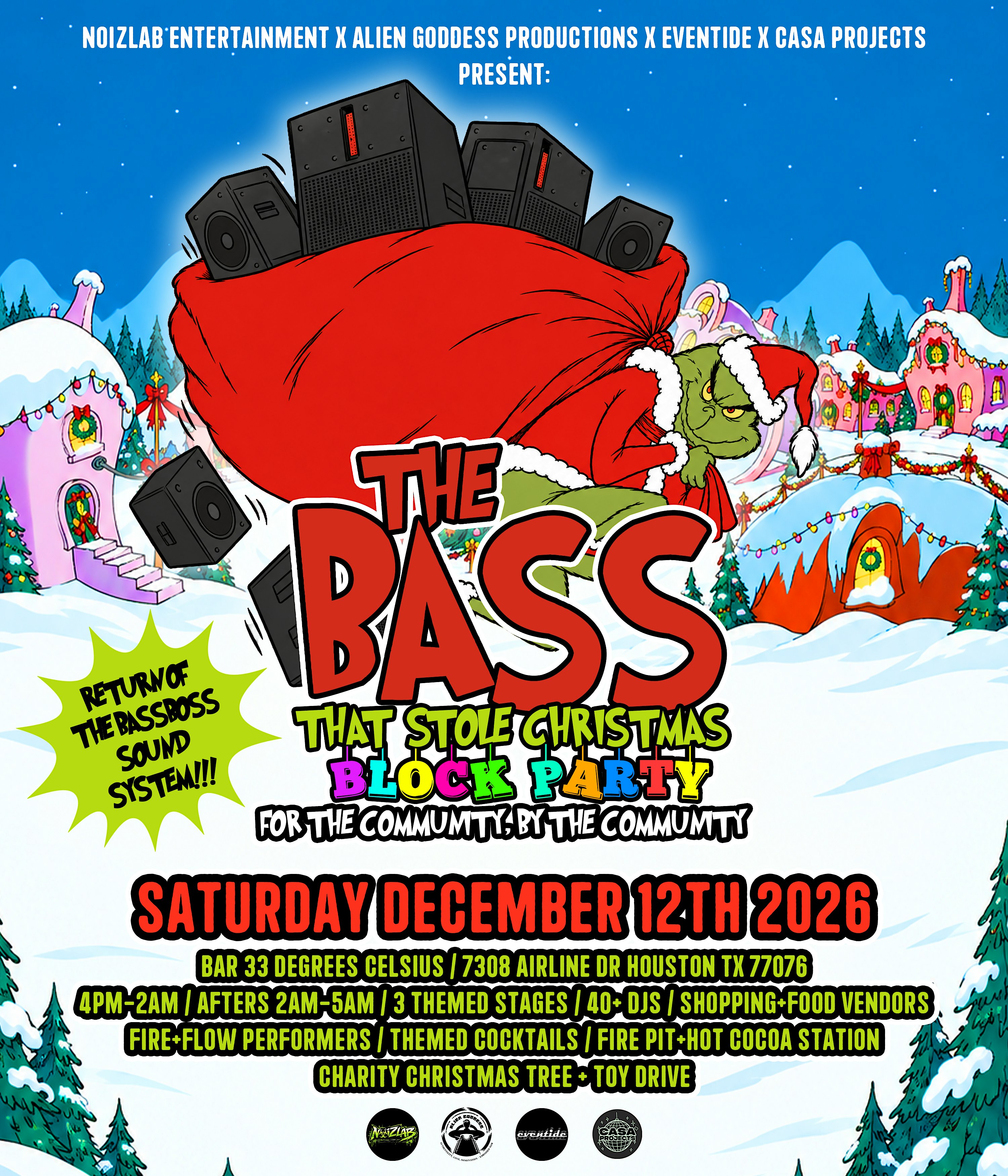 The Bass That Stole Christmas Block Party