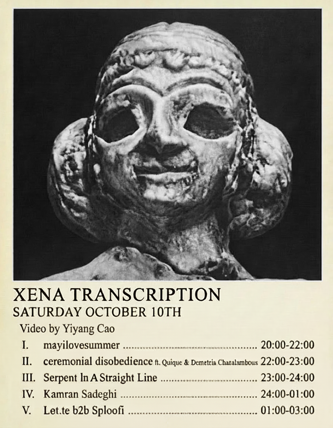 Xena Transcription: Kamran Sadeghi, Løt.te b2b Sploofi, mayilovesummer, ceremonial disobediance