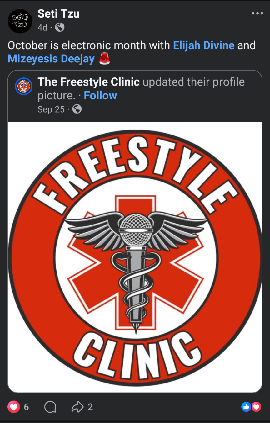Freestyle Clinic w guests Elijah Divine & Mizeyesis