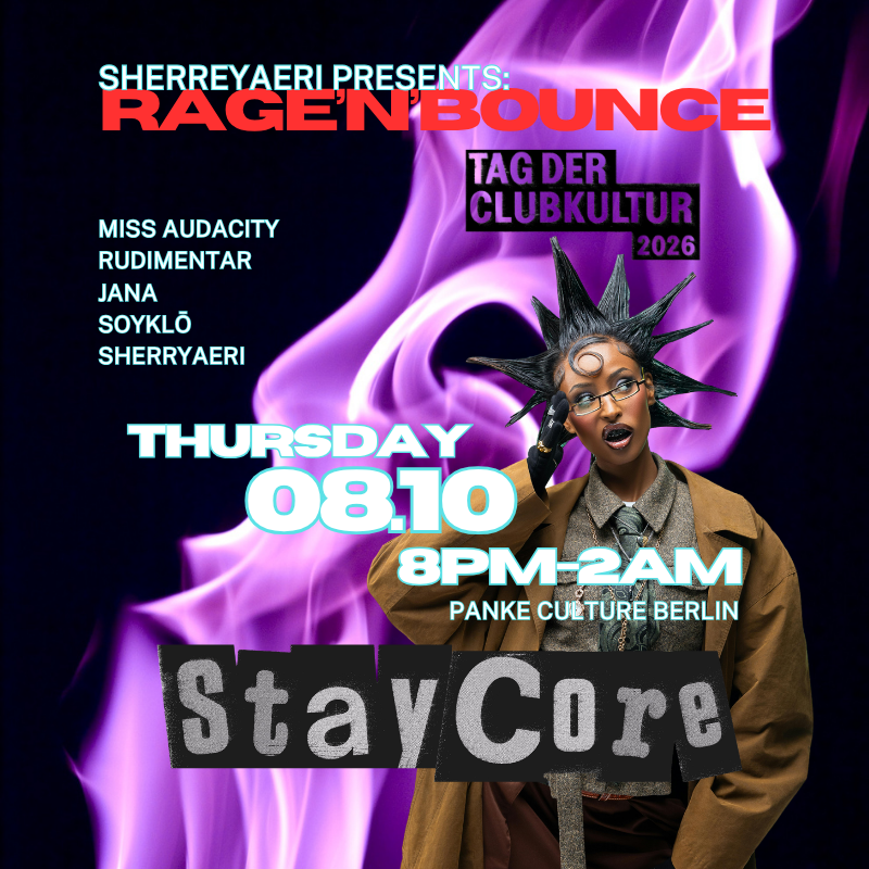 Sherryaeri presents: Rage'N'Bounce - Stay Core - TDC 2026