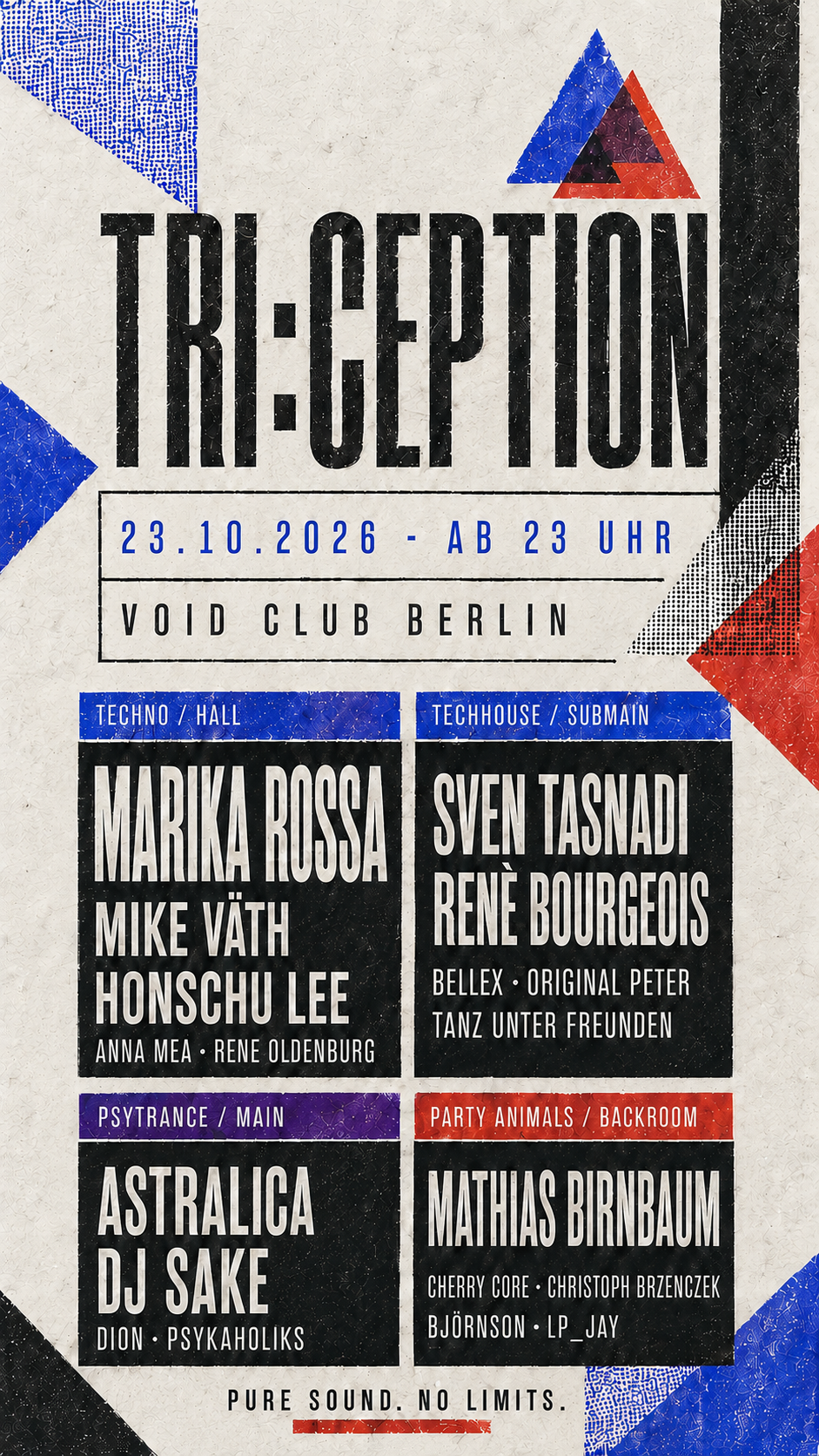 TRI:CEPTION (Techno, Psytrance, Techhouse) - 4 Floors