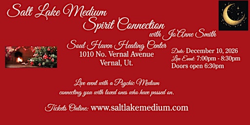 LIVE "SPIRIT CONNECTION" EVENT WITH SALT LAKE MEDIUM, JO'ANNE SMITH