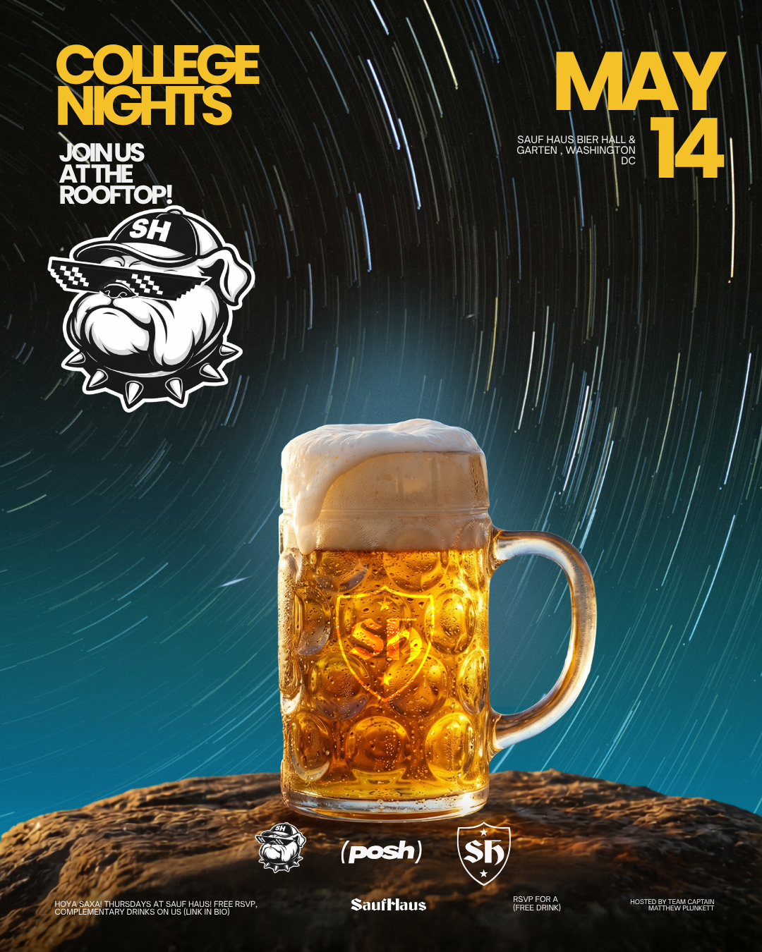 COLLEGE NIGHTS X SAUF HAUS