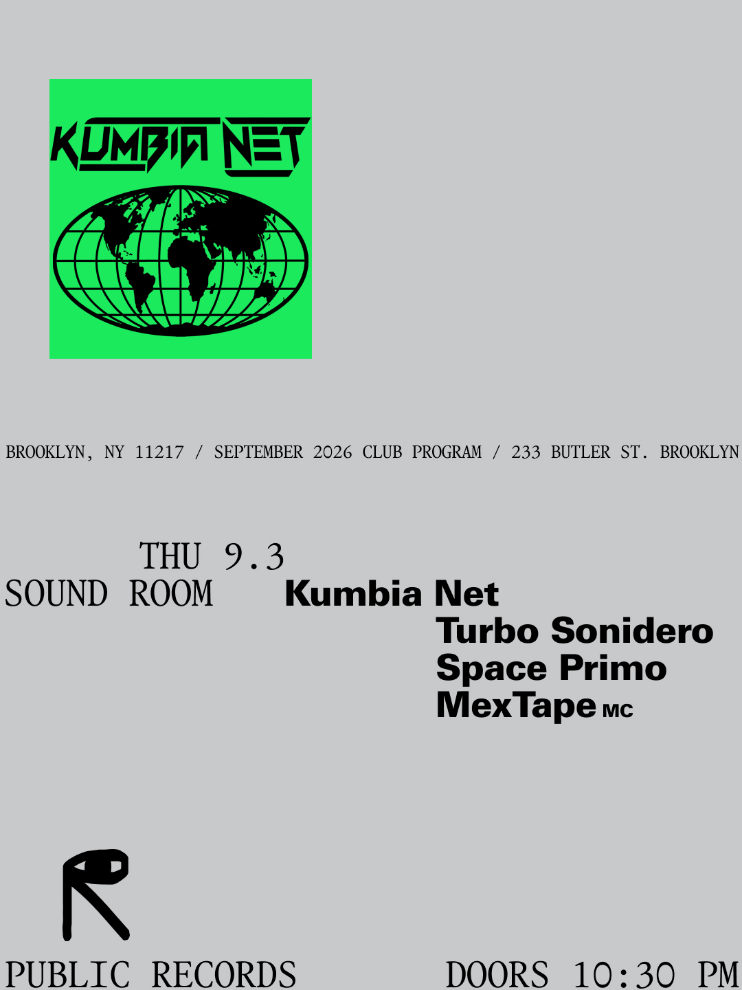 Kumbia Net: Turbo Sonidero, Space Primo, hosted by MC Mextape
